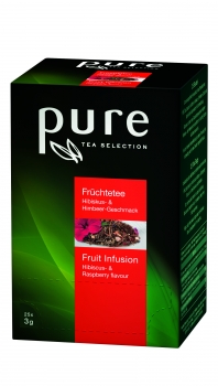 PURE TEA Früchte Hibiskus & Himbeere, Sachets - 6x25 Stk.