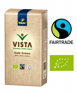 Tchibo Vista Café Crème Fairtrade, Bohne - 6x1000g