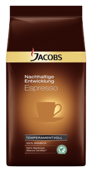 JACOBS Nachhaltige Entwicklung Espresso ganze Bohne 8x1kg