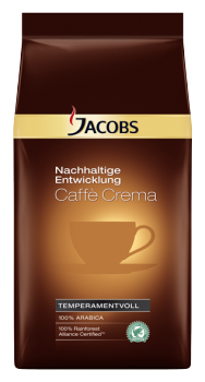 JACOBS Nachhaltige Entwicklung Caffe Crema ganze Bohne 8x1000g