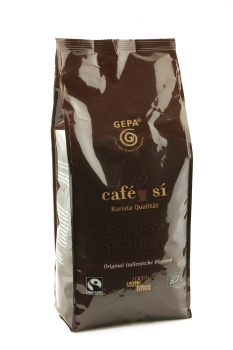 Gepa Cafe Si Espresso Siciliano Bio 1kg ganze Kaffee-Bohne 