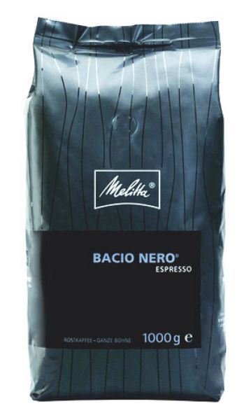 8 x 1kg ganze Kaffee-Bohne Melitta Espresso Bacio Nero 